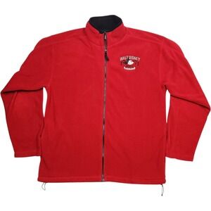 Walt Disney World 1971 Red Mickey Mouse Fleece Jacket Size M